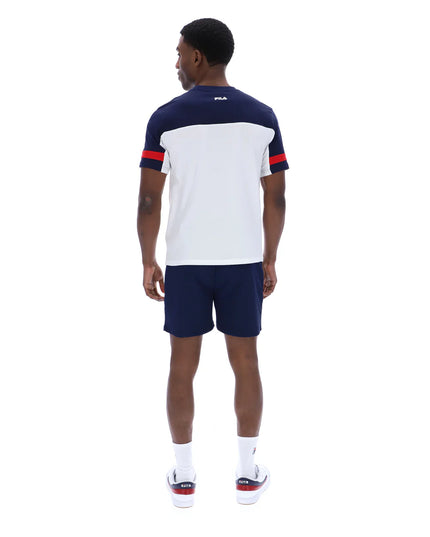 FILA Damon Cut and Sew Tee Navy/White/Red