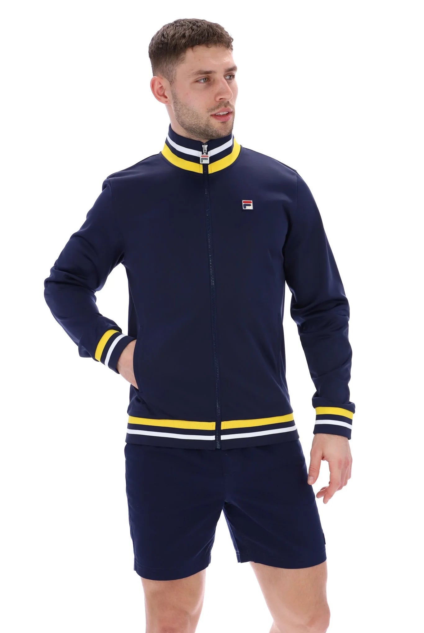 FILA Dane Track Top Jacket Navy - Raw Menswear