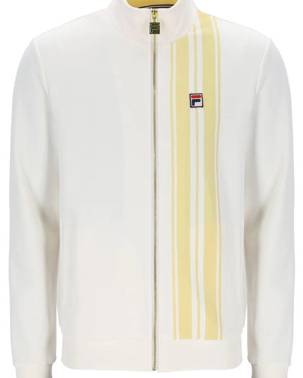 FILA Dante Printed Stripe Track Top Gardenia/Yellow