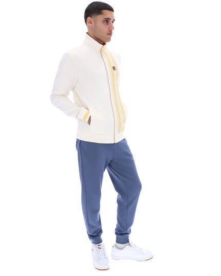 FILA Dante Printed Stripe Track Top Gardenia/Yellow