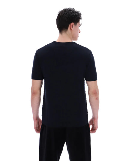 FILA Gold Don Textured Knitted Tee Black