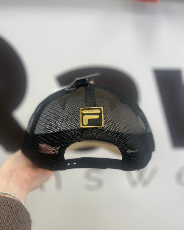 FILA Turo F Box Suede Tonal Mesh Back Cap Classic Beige - 1148