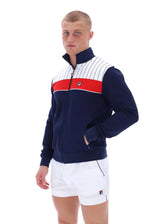 Carica l&#39;immagine nel visualizzatore di Gallery, FILA Eccellente Track Top Jacket Navy/Red/White - Raw Menswear
