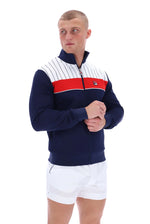 Charger l&#39;image dans la galerie, FILA Eccellente Track Top Jacket Navy/Red/White - Raw Menswear
