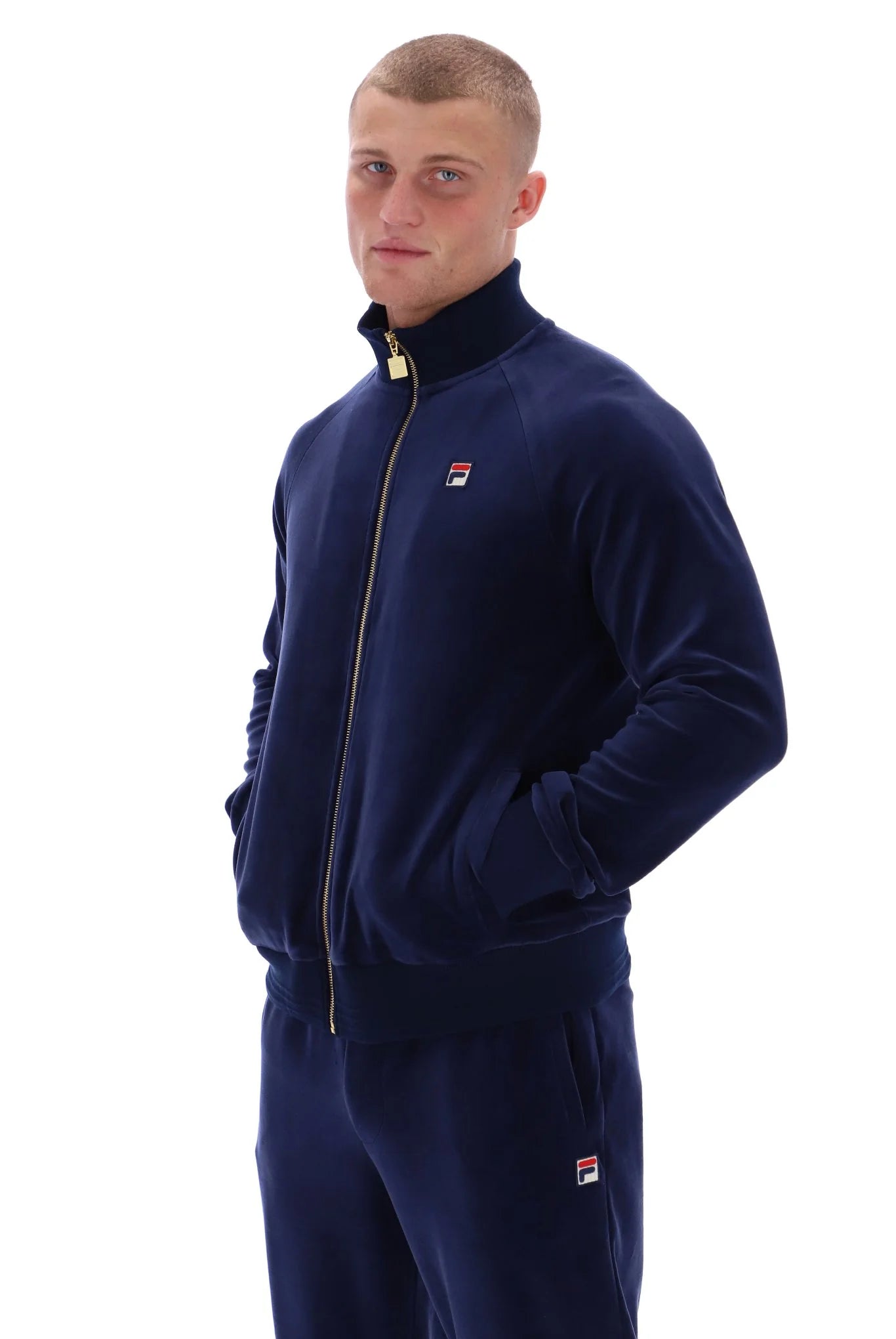 FILA Eddie Track Top Jacket Navy - Raw Menswear