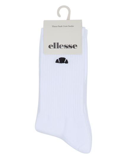 Ellesse Alacre 3-Pack Crew Socks White