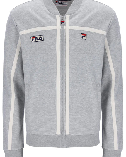 FILA Emilio Tape Detail Track Top Marl Grey 