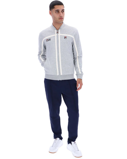 FILA Emilio Tape Detail Track Top Marl Grey 