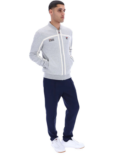 FILA Emilio Tape Detail Track Top Marl Grey 
