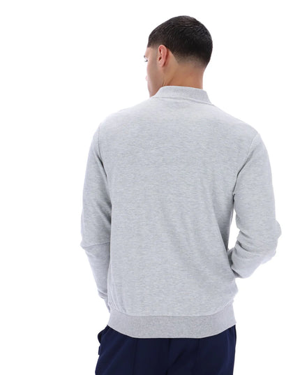 FILA Emilio Tape Detail Track Top Marl Grey 