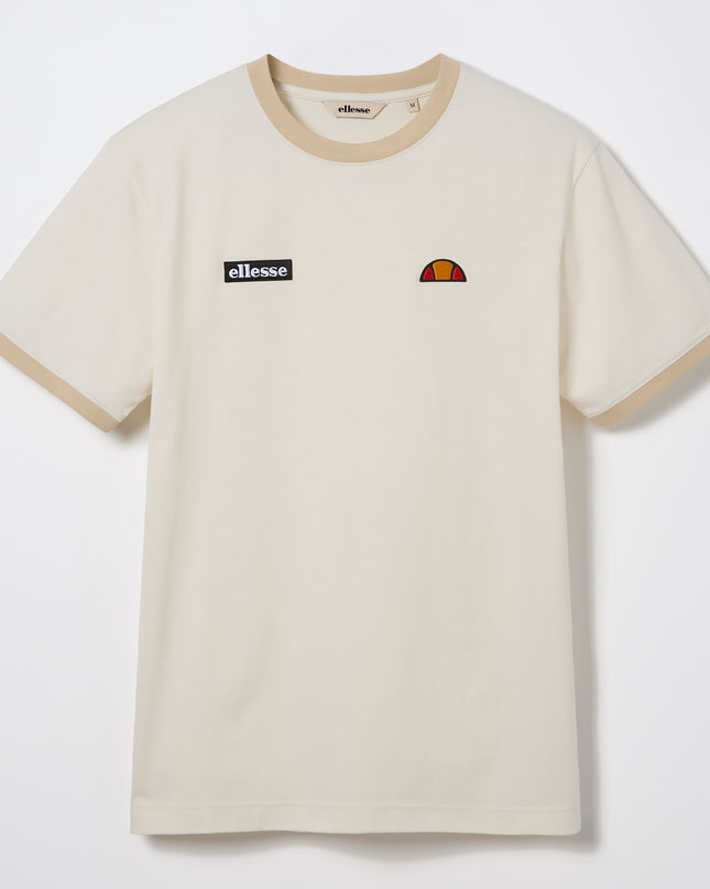 Ellesse Ringetto Tee in Off White/Stone