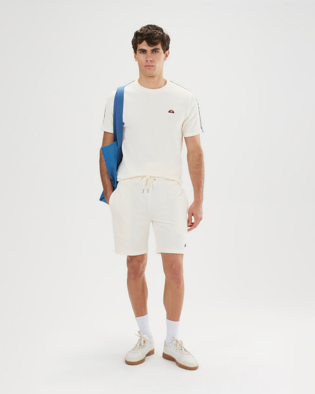 Ellesse Tomatro Velour Shorts Off White