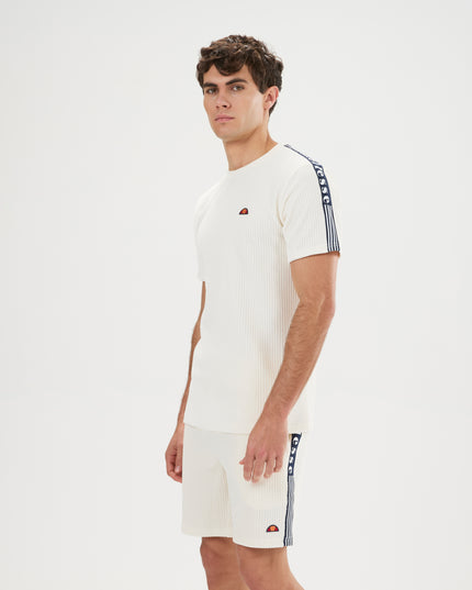 Ellesse Velour Madori Tee in Off White