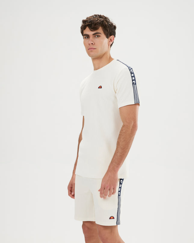 Ellesse Velour Madori Tee in Off White