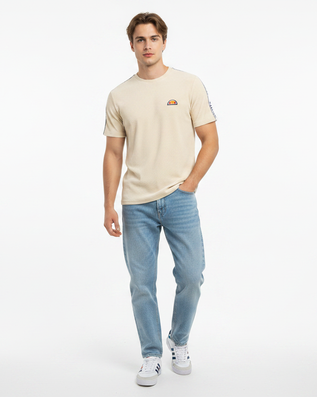 Ellesse Velour Madori Tee in Stone