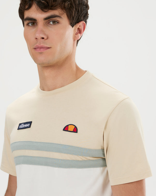 Ellesse Venire Tee in Off White/Stone