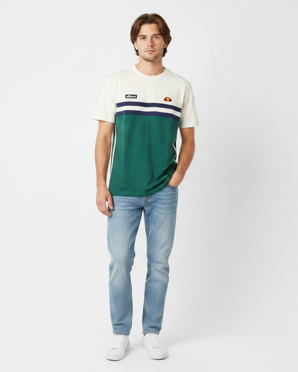 Ellesse Venire Tee in White/Teal