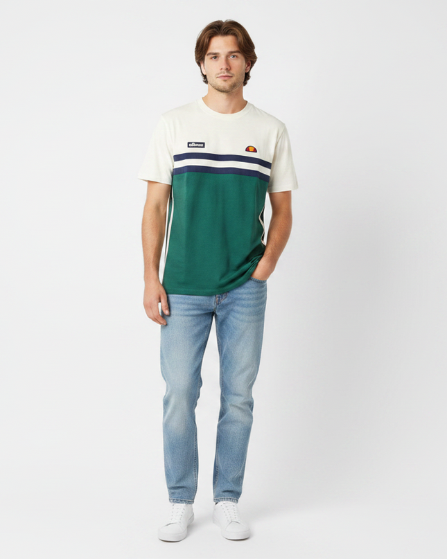 Ellesse Venire Tee in White/Teal