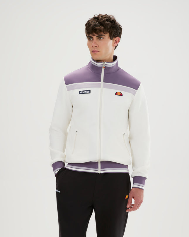 Ellesse Vignola Track Top in Off White/Lilac