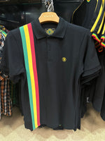 Carica l&#39;immagine nel visualizzatore di Gallery, TROJAN Racing stripe pique polo TR/8937 Black - Raw Menswear
