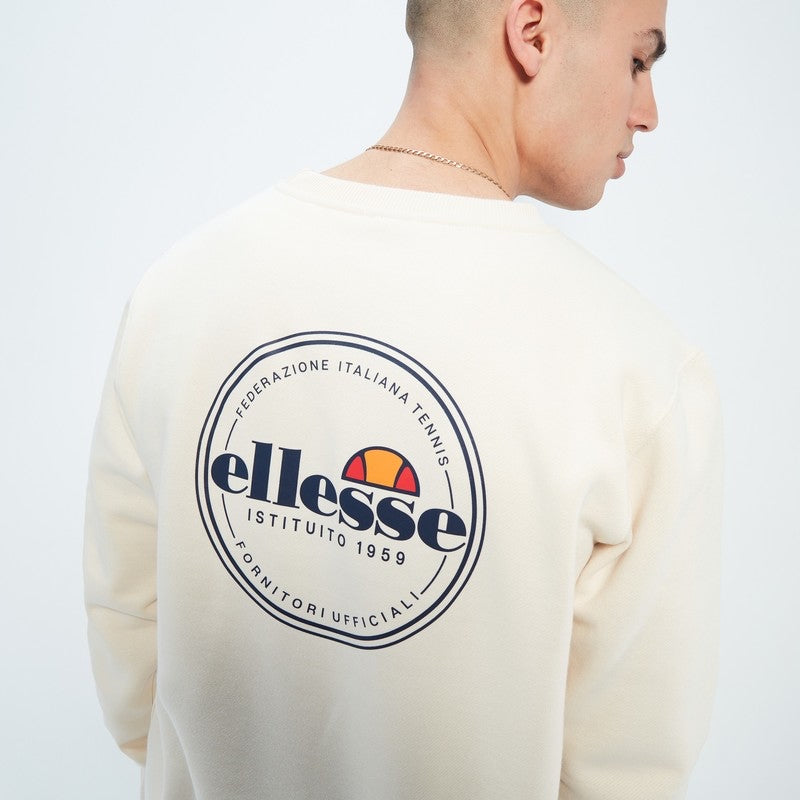 Ellesse Deleeno Sweater Off White - Raw Menswear