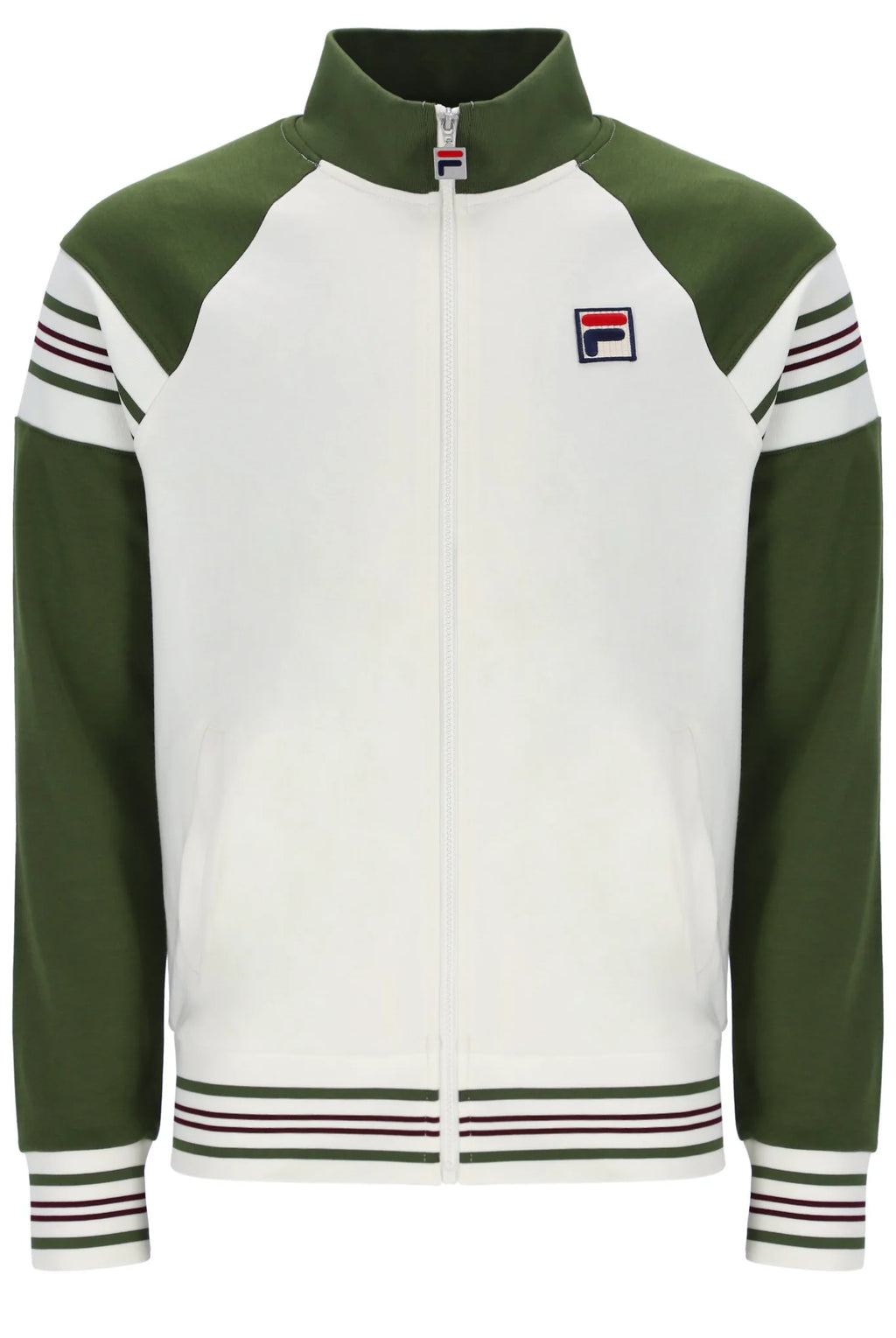 FILA Ferrara Track Top Jacket Green - Raw Menswear