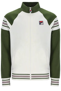 FILA Ferrara Track Top Jacket Green - Raw Menswear