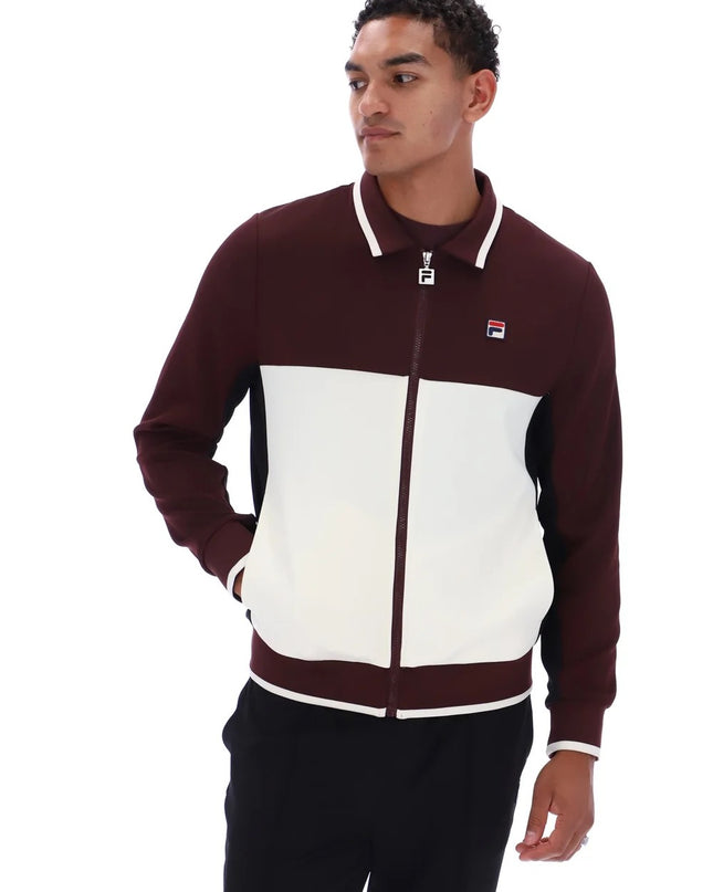 FILA Arlen Colour Block Track Top Fudge/Gardenia/Black