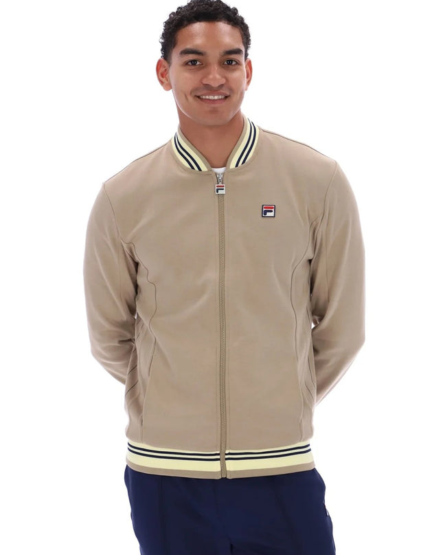 Fila Settanta Baseball Track Top Chinchilla/Double cream/Navy