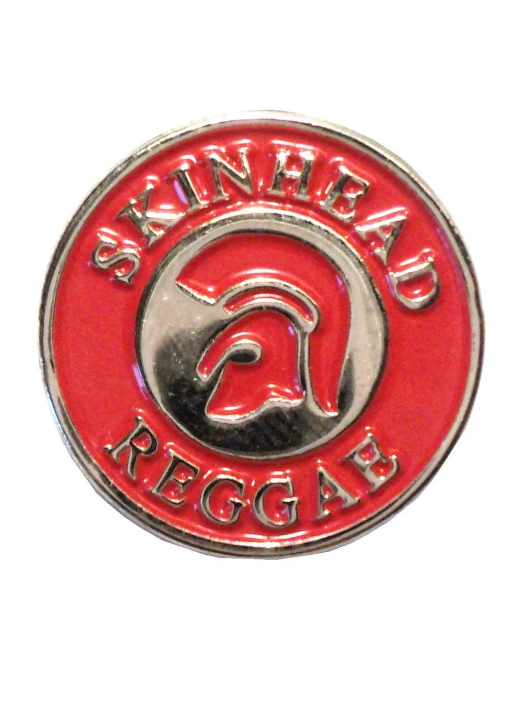 Skinhead Reggae Mods Pin Badge Red - Raw Menswear
