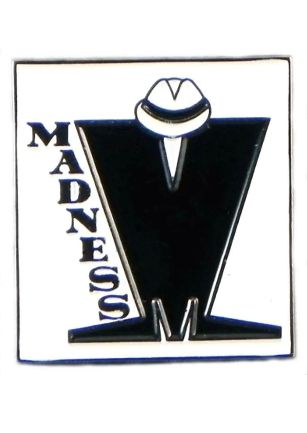 Madness Pin Badge Black/White - Raw Menswear