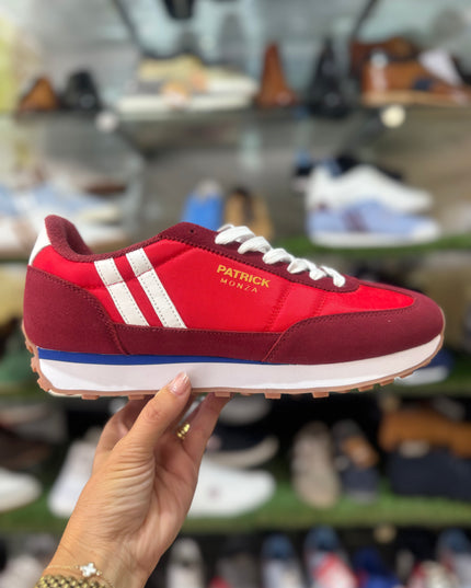 Patrick Monza Trainers Dark Red/Red/White