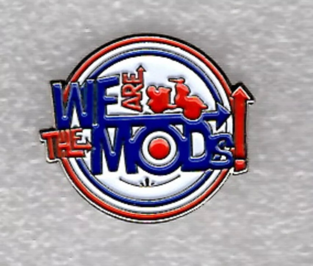 We Are The Mods Pin Badge Red/White/Blue - Raw Menswear
