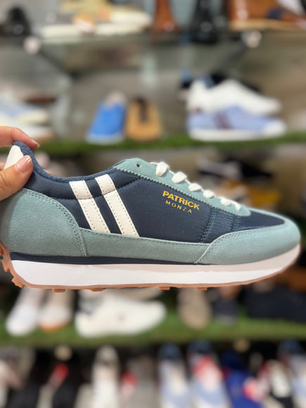 Patrick Monza Trainers Dark Blue/Light Blue/White