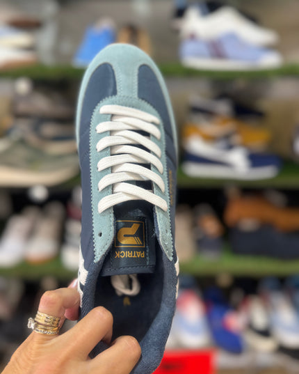Patrick Monza Trainers Dark Blue/Light Blue/White