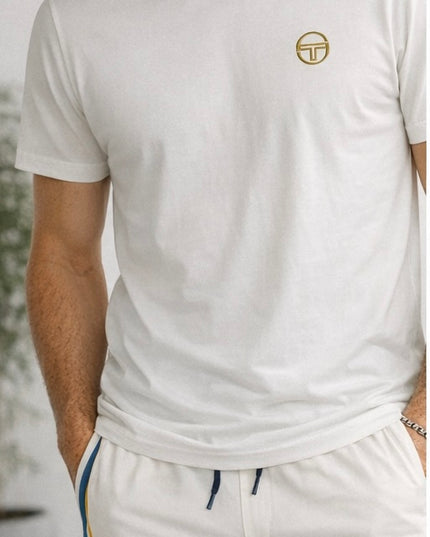 Sergio Tacchini Monte Velour Shorts Ecru