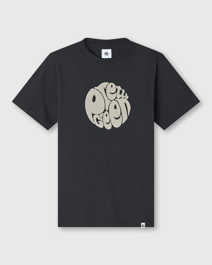 Pretty Green Gillespie Large Logo Tee Black
