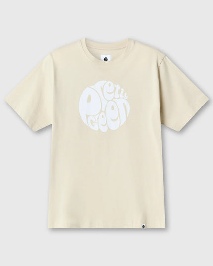 Pretty Green Gillespie Large Logo Tee Stone
