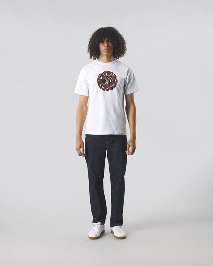 Pretty Green Brindle Logo Tee White 