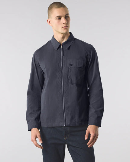 Pretty Green Feltham Overshirt Jacket Navy
