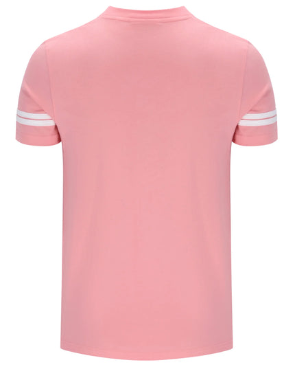Sergio Tacchini Grello Crew Neck Tee Geranium Pink/White
