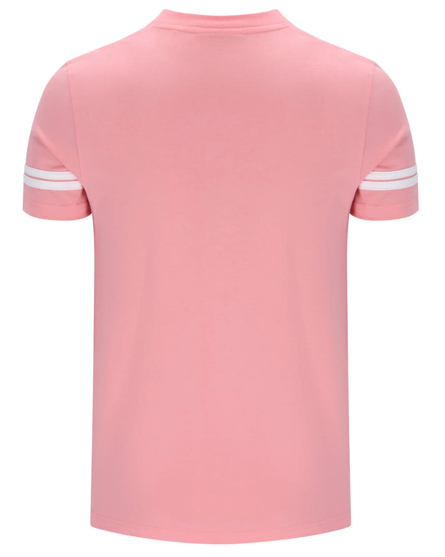 Sergio Tacchini Grello Crew Neck Tee Geranium Pink/White