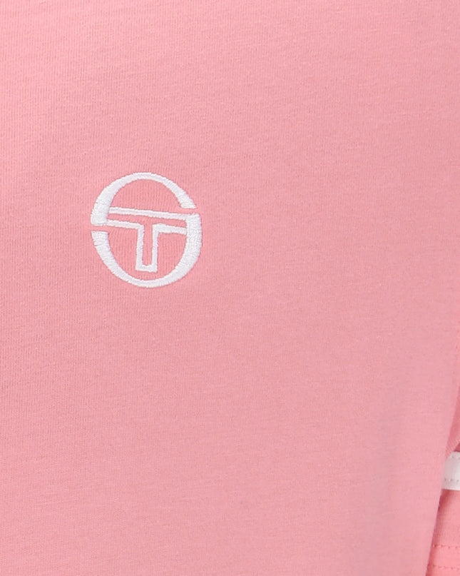 Sergio Tacchini Grello Crew Neck Tee Geranium Pink/White