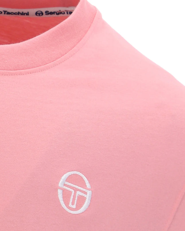 Sergio Tacchini Grello Crew Neck Tee Geranium Pink/White