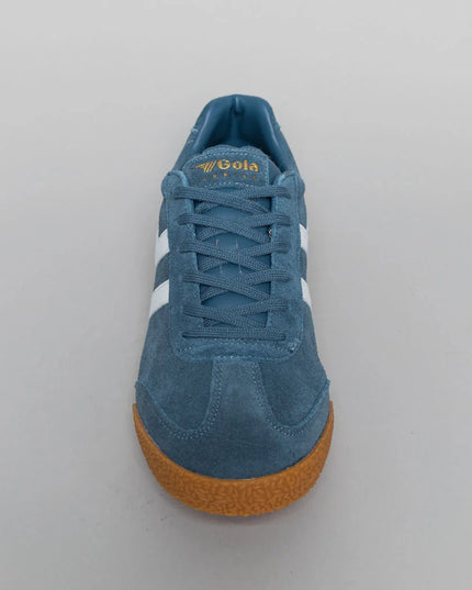 Gola Classics Men's Harrier Suede Trainers in Baltic/White