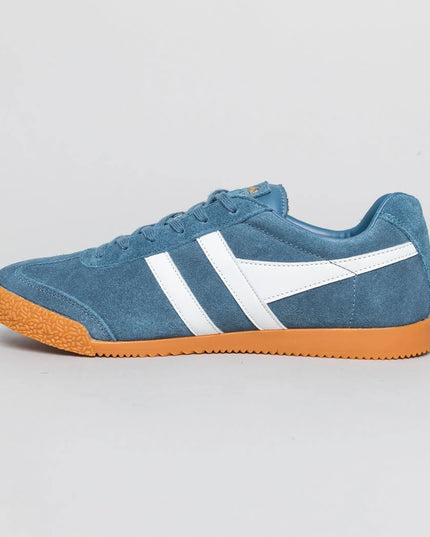 Gola Classics Men's Harrier Suede Trainers in Baltic/White