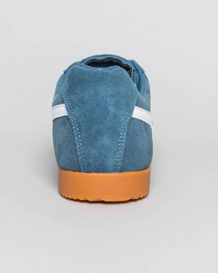 Gola Classics Men's Harrier Suede Trainers in Baltic/White