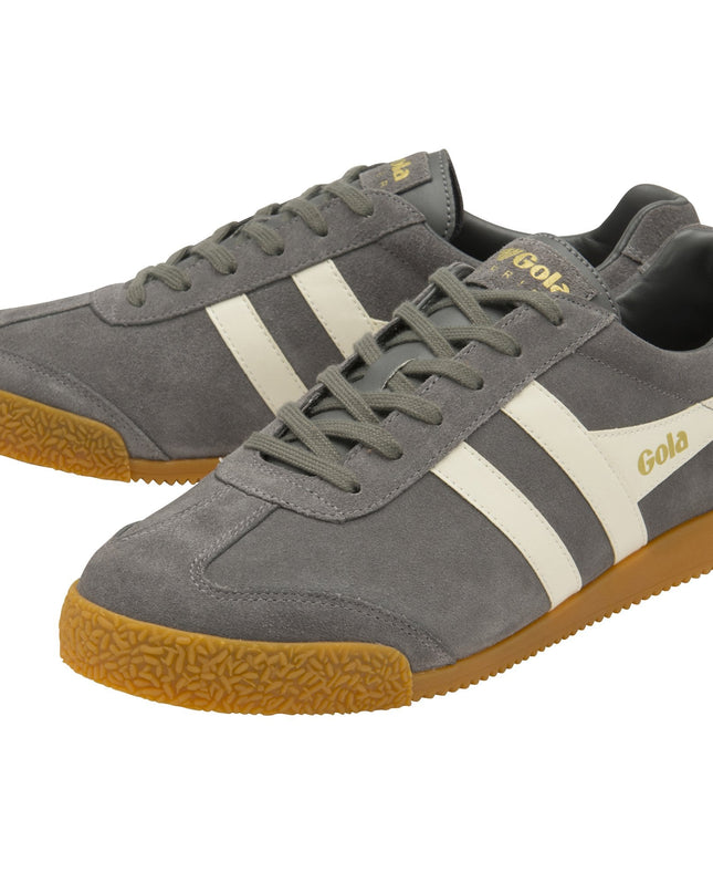 Gola Classics Men's Harrier Suede Trainers in Ash/Ecru