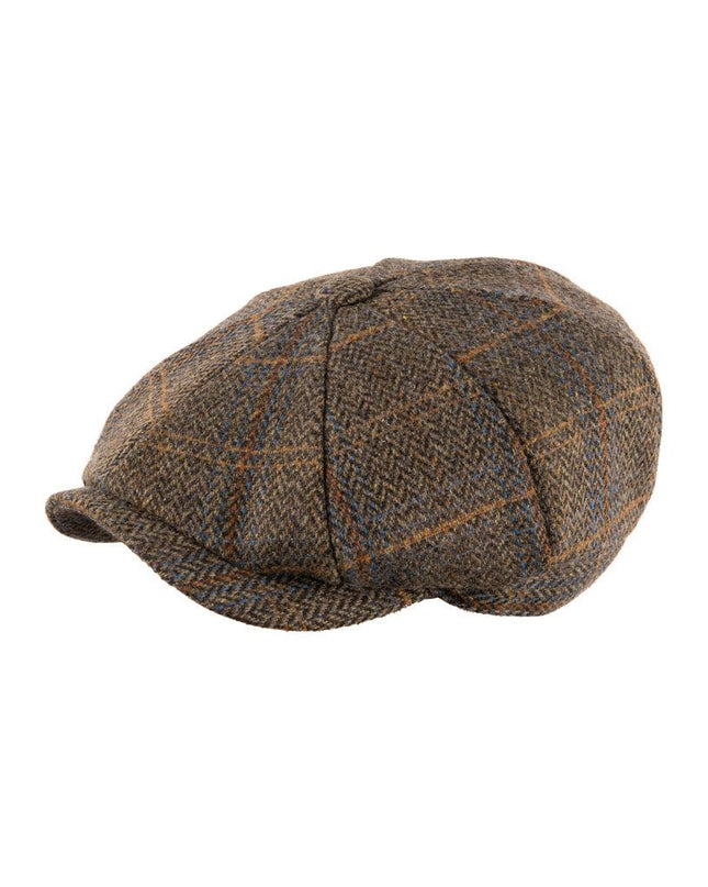 Heritage Traditions Carlyle Newsboy Cap Jumbo Herringbone Brown