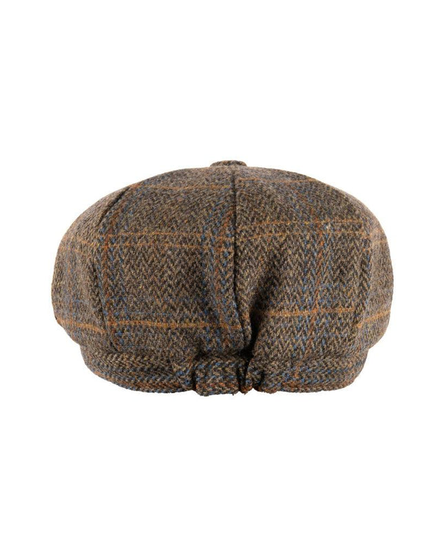 Heritage Traditions Carlyle Newsboy Cap Jumbo Herringbone Brown